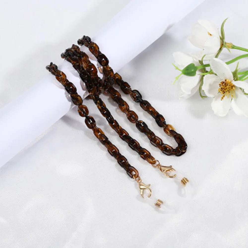 

Mask Hanging Chains Glasses Chain Necklaces Acrylic Resin Strap Holder Glasses Lanyard Anti-lost Face Cover Mask Chain