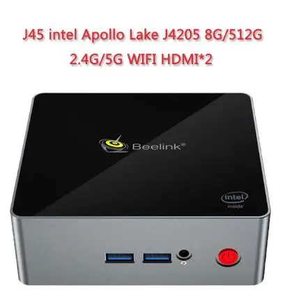 8G 512G Beelink новейший J45 Мощный мини ПК 4G/8G 128G/256G/512G J4205 1000M двойной wifi бизнес Смарт Мини ПК настольный - Цвет: 8G 512G