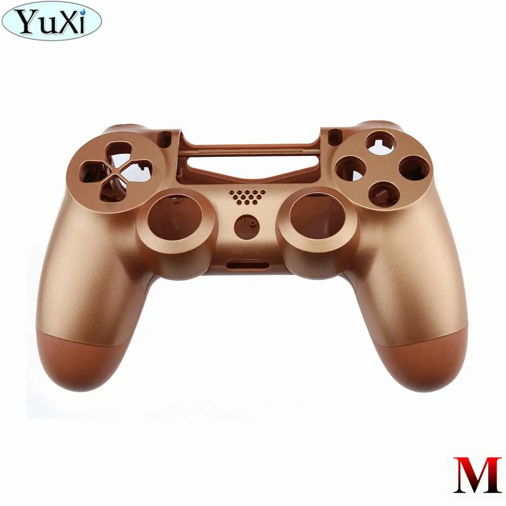 M YuXi для sony для PS4 Pro тонкий контроллер пластик JDS 040 JDM-040 чехол Передняя Задняя крышка корпус с кнопками мод комплект - Цвет: M