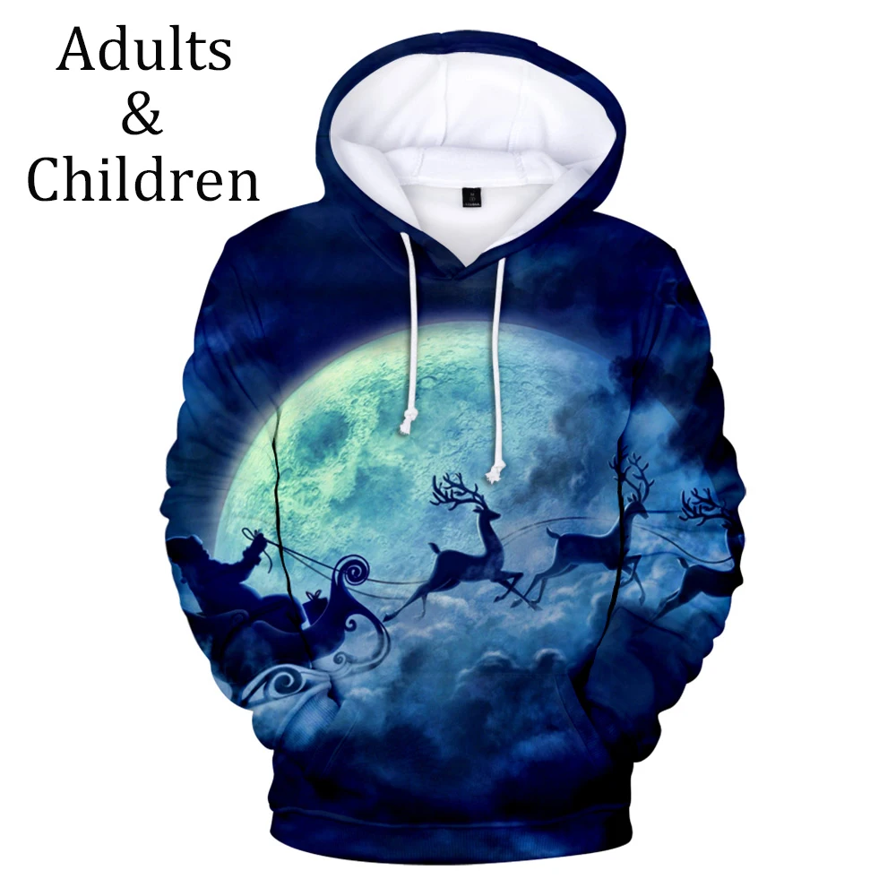 

New Harajuku 3D Hoodies Christmas Popular Comfortable Suitable Children Men women kid boys girls 3D Hooded pullover Sweatshirt