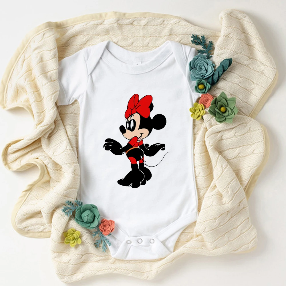 

Baby Romper Disney Minnie Mouse Cos Incredibles Elastigirl Funny White Casual Homme Cool Hipster Punk Anime Infant Jumpsuit