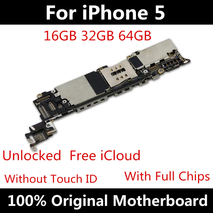 32 Гб завода разблокирован для Iphone 5 5G материнская плата с системой IOS подходит iPhone