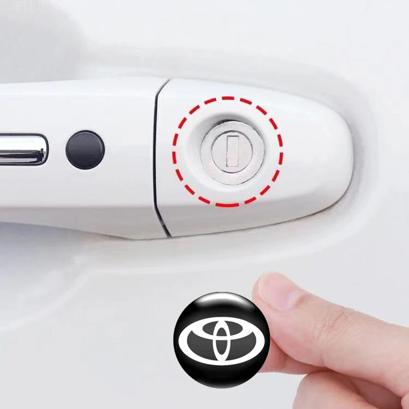 4 шт. защитные наклейки на дверную ручку автомобиля для Toyota Prado Auris Avensis Corolla Verso Sienna