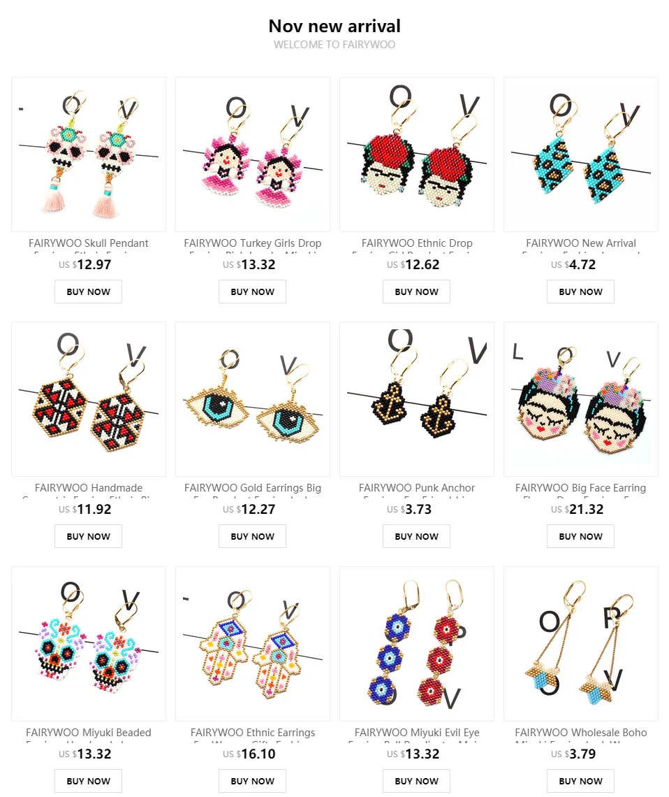 FAIRYWOO милые серьги в форме сердца Miyuki Boho ювелирные изделия красные свадебные длинные висячие серьги женские аксессуары серьги в Корейском стиле