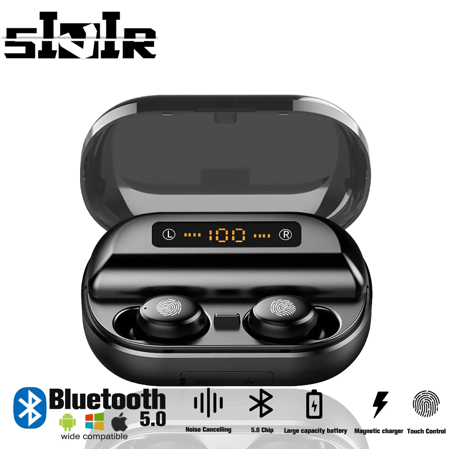 Bluetooth наушники V11 с сенсорной кнопкой IPX7 водонепроницаемые|Наушники и гарнитуры| |