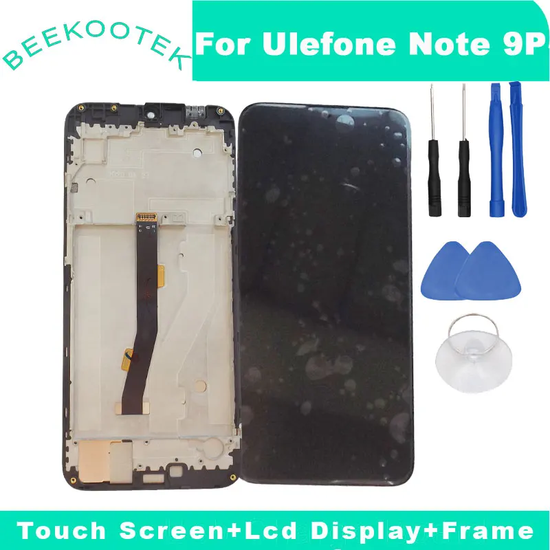 New Original Ulefone Note 9P LCD Display and Touch Screen With Frame Digitizer Replacement For Ulefone Note 9P Free Tools