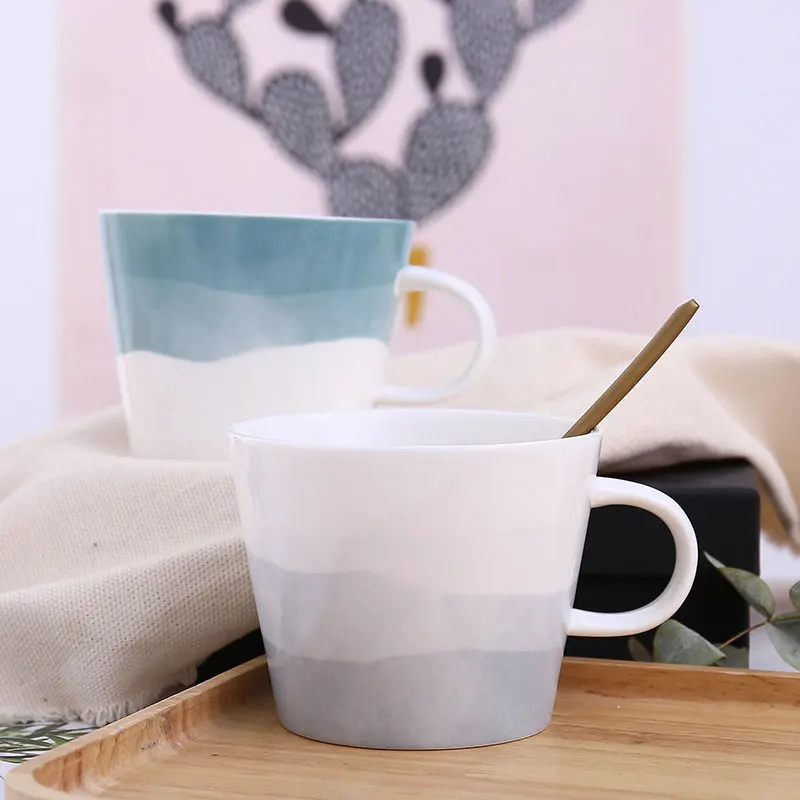 

Aesthetic Travel Milk Mug Tea White Kids Minimalist Coffee Plain Nordic Modern Office Hot Chocolate Vaso Cafe Drinkware BY50MU