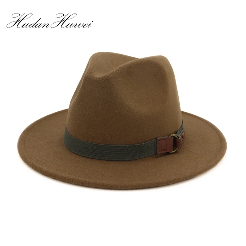 Европейская и американская мода армейская зеленая шерстяная шляпа с плоскими