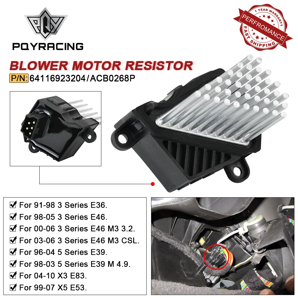 Resistor de Motor de ventilador de calentador de coche de etapa Final, alta calidad, para BMW E46, E39, X5, X3, 64116923204, 64116929486, 64118385549, 64118364173