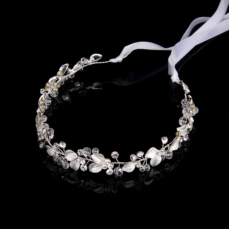 Bride's forehead rhinestone hair accessories studio shooting wedding hair band headdress bride dress accessories