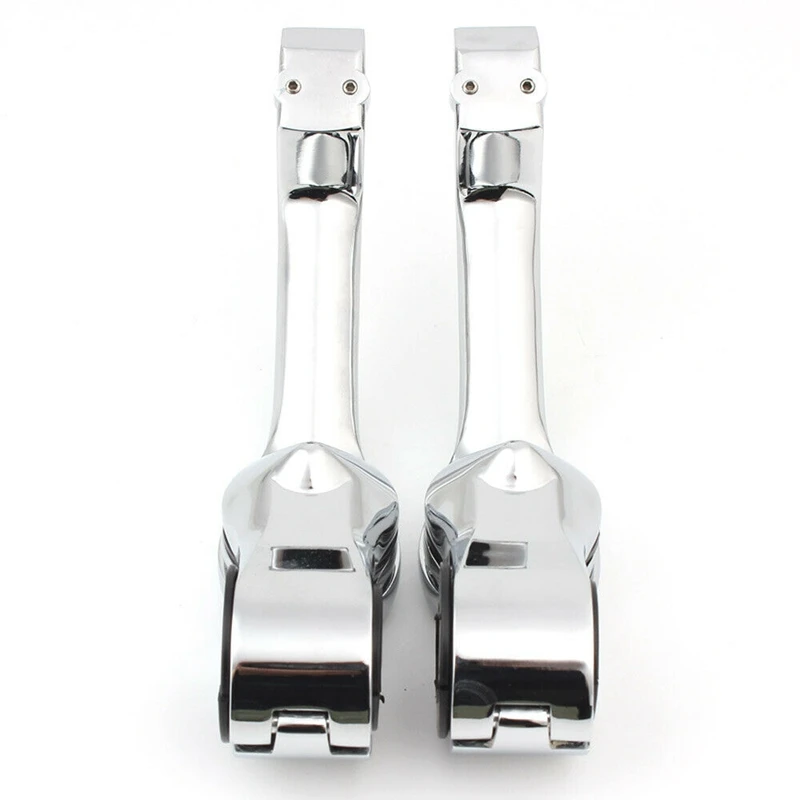 

Motorcycle Footpeg Clamp 1-1/4inch 32mm Foot Rests Footpeg Long Angled Highway Engine Guard for Electra Glide Road Glide