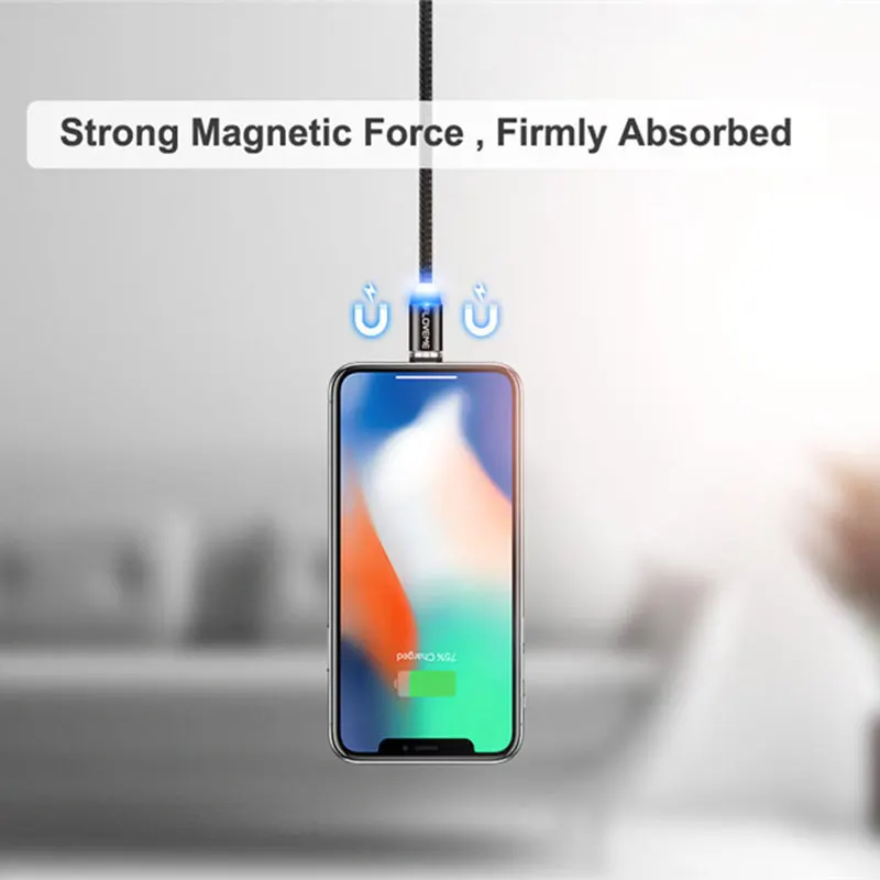 Usb-кабель type-C Магнитная нейлоновая строка данных для Xiaomi mi 9 8 huawei Iphone Xs Max samsung
