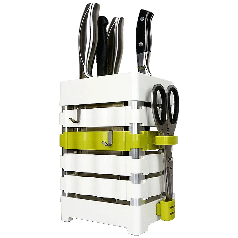 Knofe блок держатель для кухонных ножей блок PP Plaatic универсальные ножницы подставка для ножей стеллаж для хранения Органайзер белая посуда аксессуары