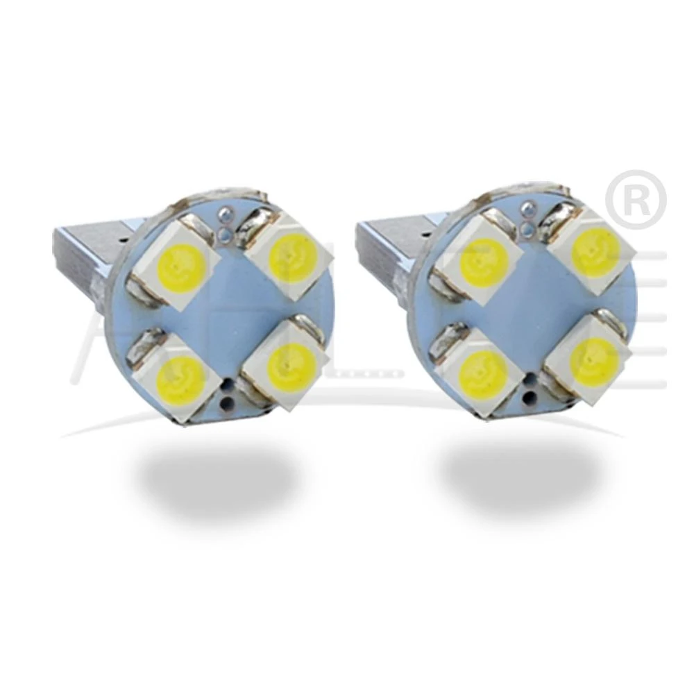 2X Автомобильный светодиодный светильник T10 1210 3528 4Led 12V Canbus сигнала Угловые лампы