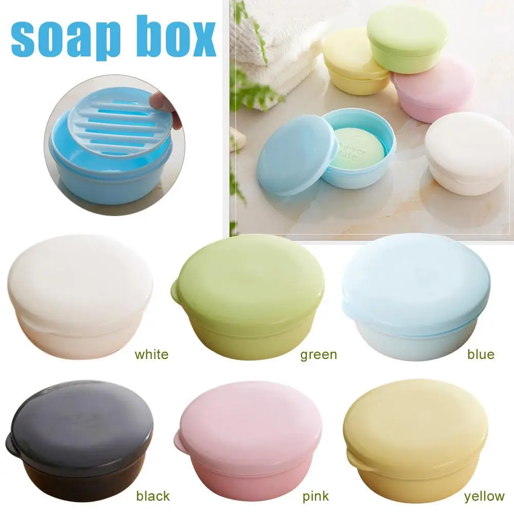 

Anti-skidding Home Improvement Silicone Flexible Soap Containers Double Layer Draining Travel Plastic Soap Box For Bathroom