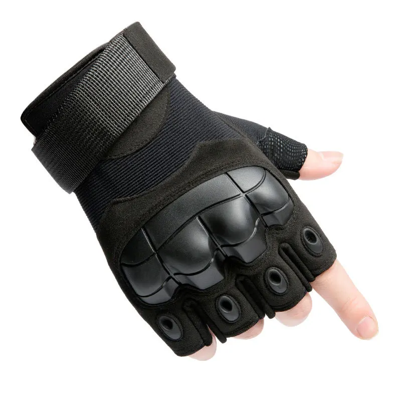 

Special Forces Camping Tactics Men's Riding Half Finger Gloves CS Combat Fighting Training