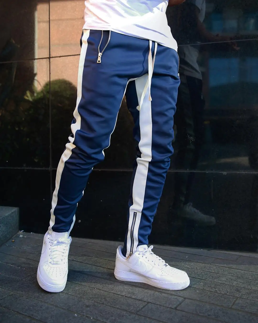 

Street Fashion Jogger 2020 Men's High Street Hot Sale Gym Fitness Trousers Sports Leisure Running Training Zipper Foot Pants
