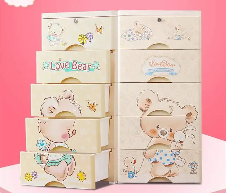 Утолщенный очень большой ящик для хранения игрушек детской одежды многослойный