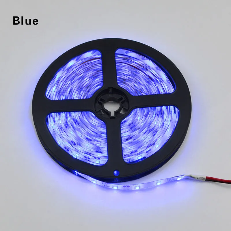 Синий RGB Светодиодная лента RGB SMD 2835 гибкая лента светодиод лента RGB 5 м Диодная лента DC 12 В водонепроницаемый декор 60 Светодиодный s/M - Испускаемый цвет: Синий
