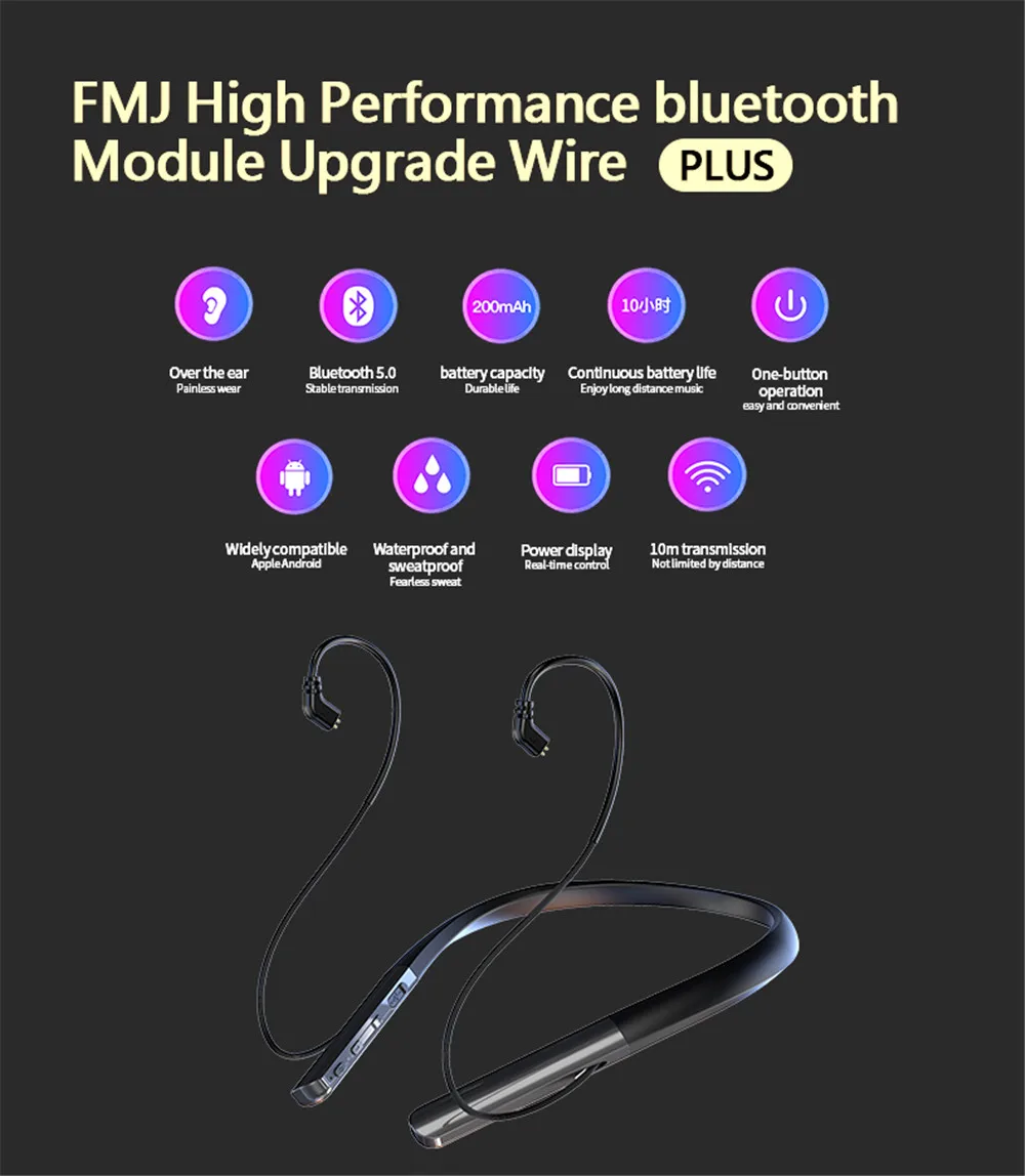 S6+ беспроводная гарнитура Bluetooth 5,0 Съемная 6D двойная динамическая гарнитура для более четких наушников Беспроводная Спортивная гарнитура