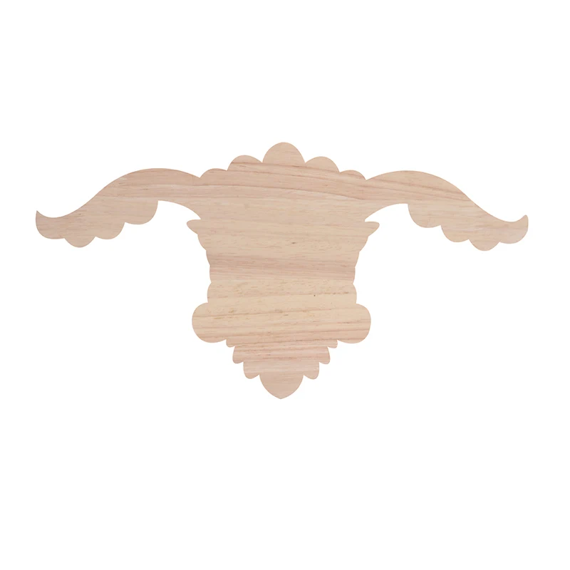 Wood Carving Long Applique Wholesale Door Cabinet Decoration Flower European Home Patch Onlay | Дом и сад