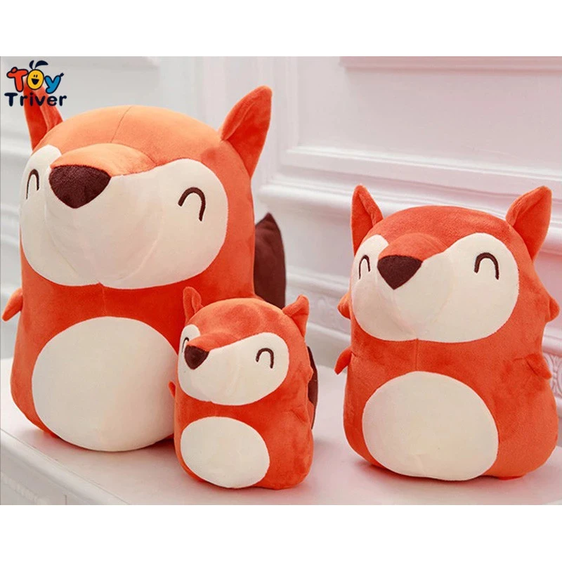 Плюшевые игрушки Kawaii Fox мягкие лисы кукла диванная подушка для детей маленьких