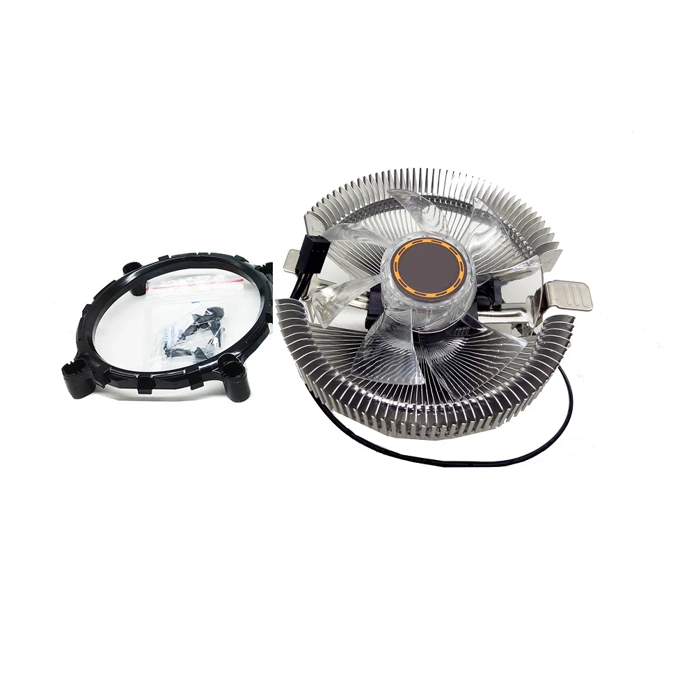 12V 3pin компьютер PC Синий светодиодный Алюминий радиатора Процессор кулер