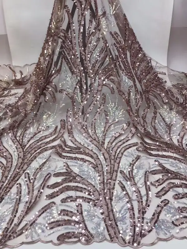 Популярные Роскошные нигерийские Африканские свадебные розовые жемчужные