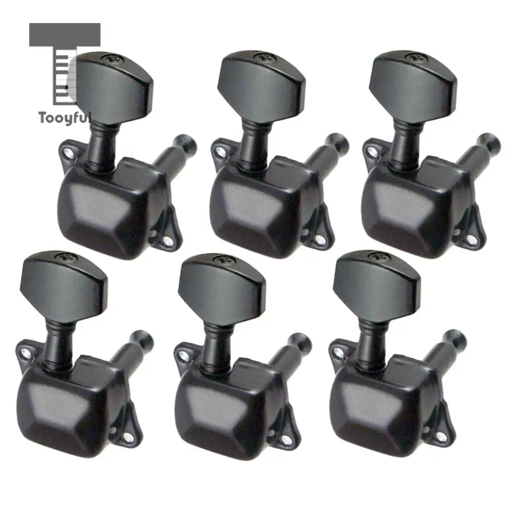 Tooyful 6 шт. полупроводниковые железные тюнинговые колышки tumers Machine Heads 6R для