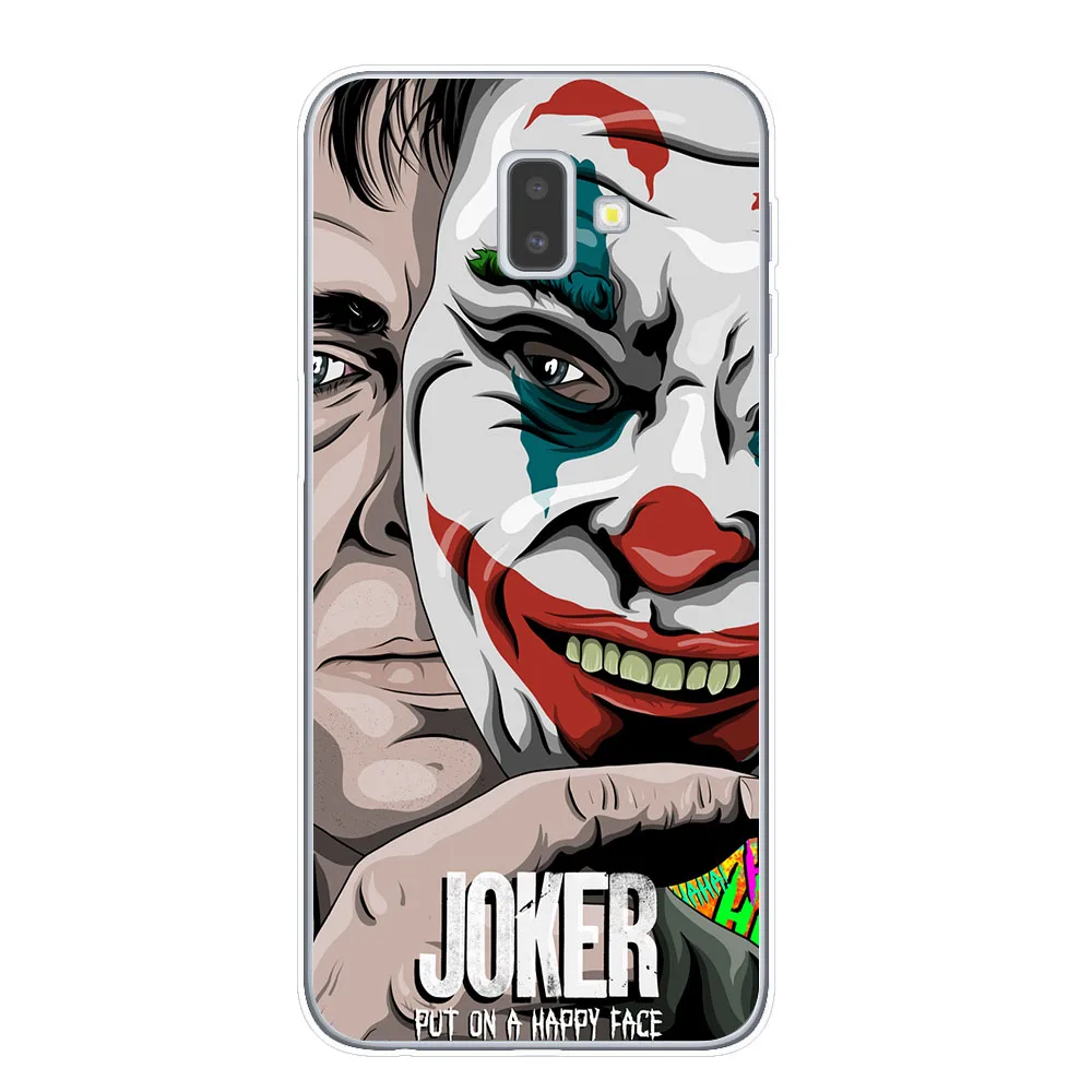 T7838 Joker из фильма ужасов «надевать счастливого лица мягкий TPU чехол для samsung J3 J5 J7 J4 J6 плюс Примечание 10 Pro Прозрачный чехол для телефона - Цвет: T7838