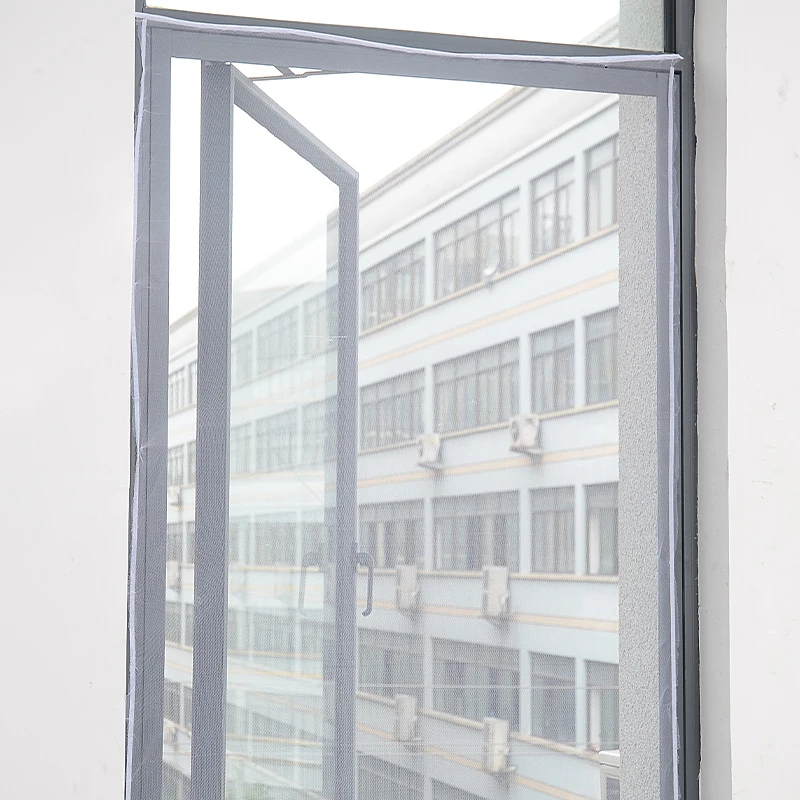 Москитный экран оконный автономный не перфорированный самоклеящаяся оконная