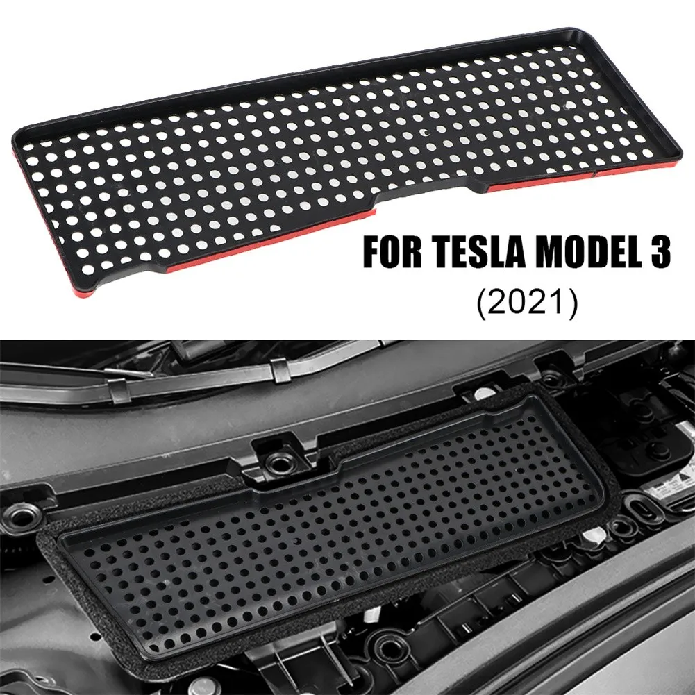 

1pc Car Air Inlet Protection Cover Intake Flow Vent Trim Airflow Cover Ventilation Cover Black ABS For Tesla Model 3 2021
