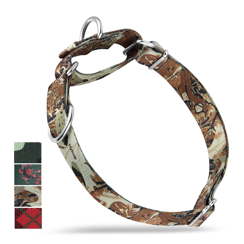 Ошейник для собак Hyhug Pets от ударов Martingale двойное D образное кольцо может