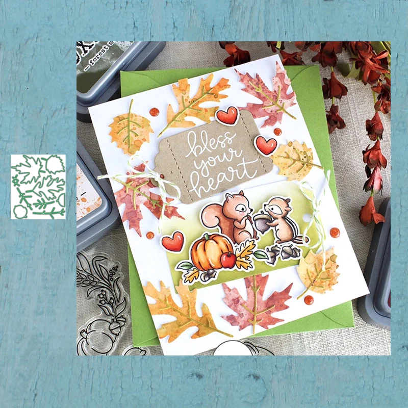 LLove CCraft штампы для резки металла форма высечки кленового листа скрапбук бумага