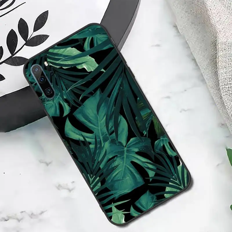

Tropical Floral Botanic Banana Phone Case For Huawei honor Mate P 10 20 30 40 i 9 8 pro x Lite smart 2019 nova 5t