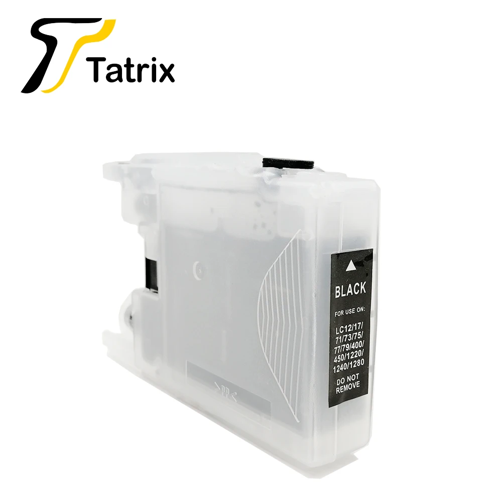 Tatrix LC12 LC73 LC75 LC1220 LC1240 LC17 LC77 LC79 LC1280 многоразовый чернильный картридж для Brother MFC J430W