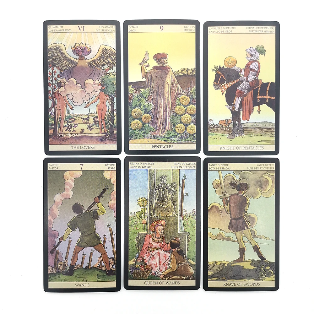 

2021 The Most PopularTarot Deck with PDF Guide Book Fortune Telling Divination Oracle Cards Family Party Leisure Table Game