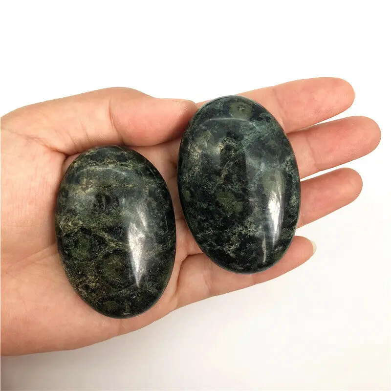 

Wholesale 1pc Natural Peacock Eye Crystal Palm Massage Therapy Polished Stone Healing Gift Natural Quartz Crystals