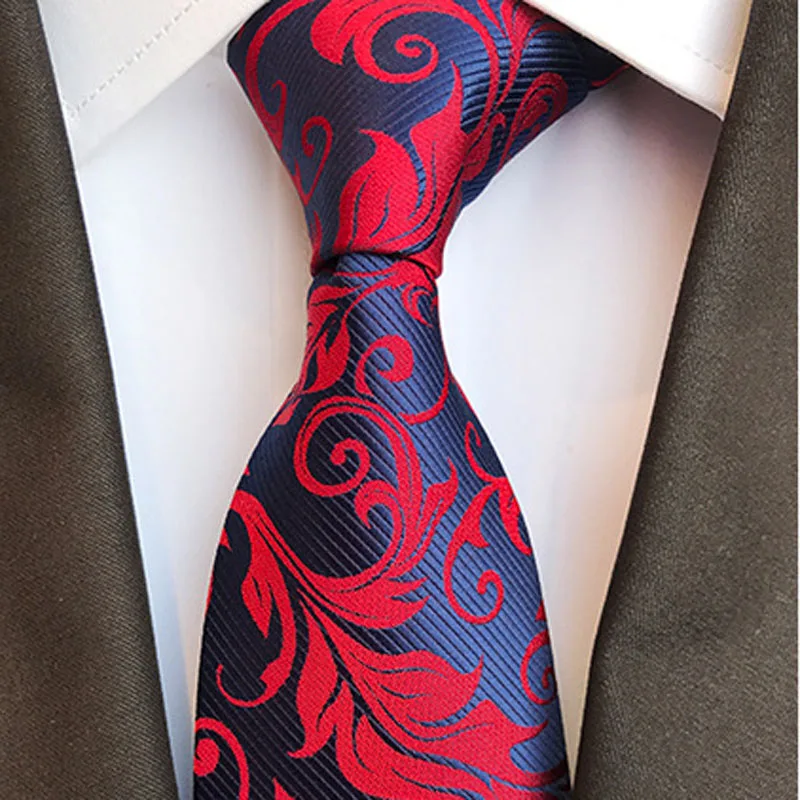 

Jacquard Tie Polyester 8cm Fengwei Floral High-grade Men's Gifts Suit Shirt Accessories Classic Banquet Wedding Business Necktie