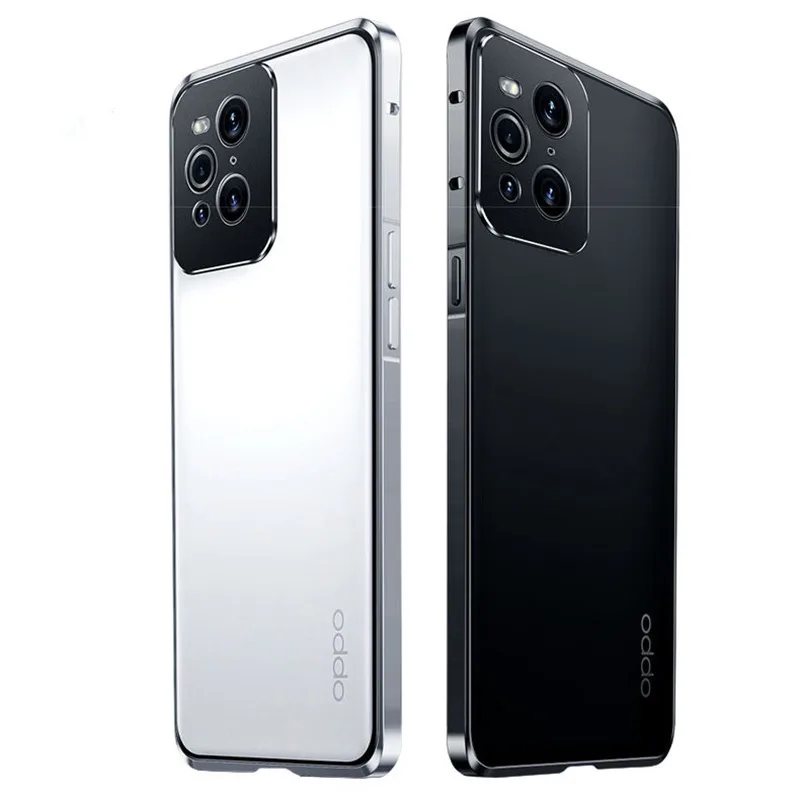 metal bumper phone case for oppo find x3 pro case armor shockproof aluminum cover for oppo find x3 metal frame back coques funda free global shipping