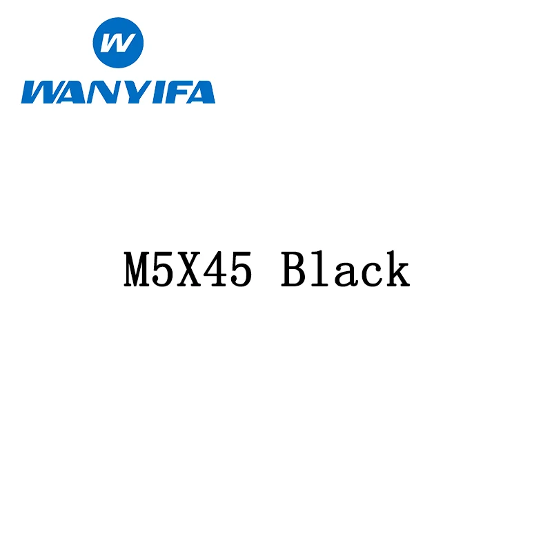 M5x45 black Ваньифа коническая головка шестигранные болты велосипедные винты титан/Ti M5X 45 50 60 мм длинные винты - Цвет: M5x45 black