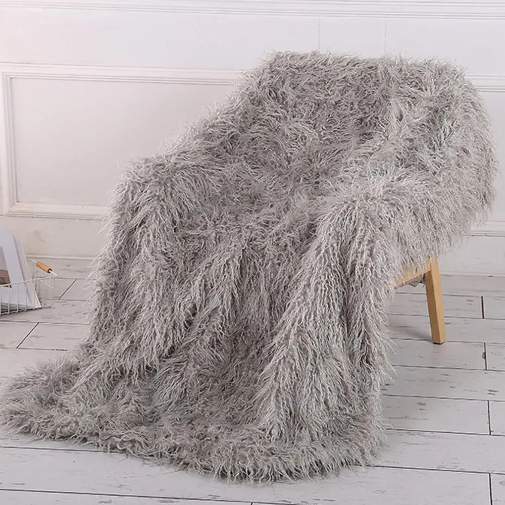 51 длинное одеяло из искусственного меха супер мягкое пушистое монгольской