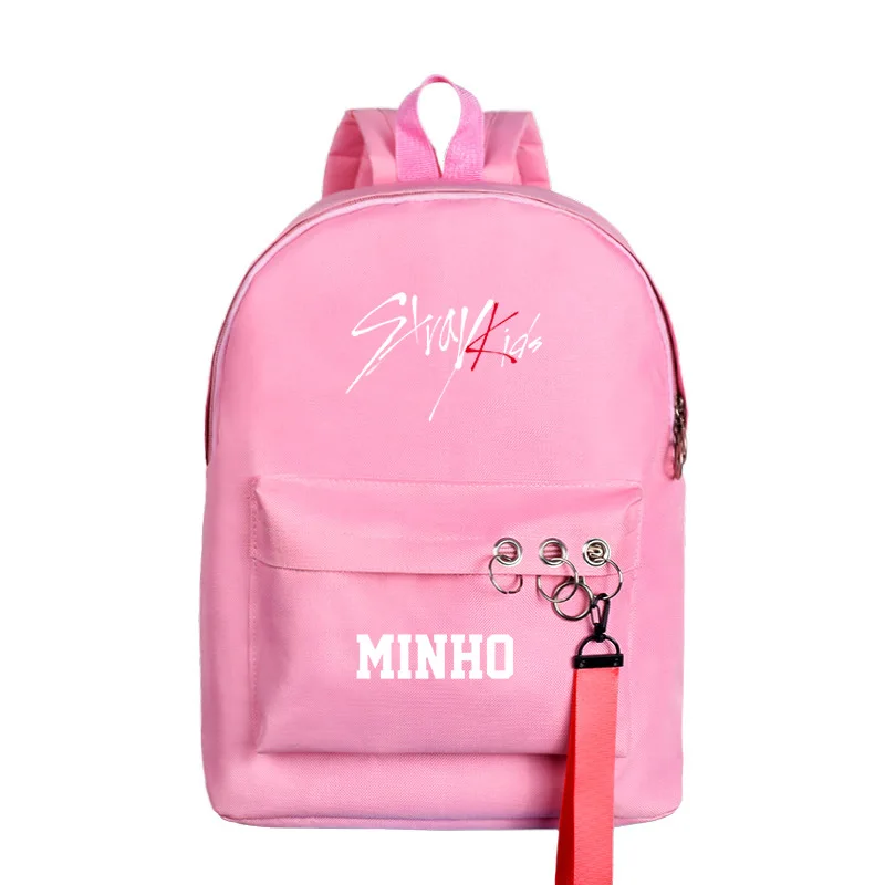 Stray Kids School Bag Combination Related Products Celebrity Style Should Aid Men And Women Backpack Leisure Bag Korean-style Sc