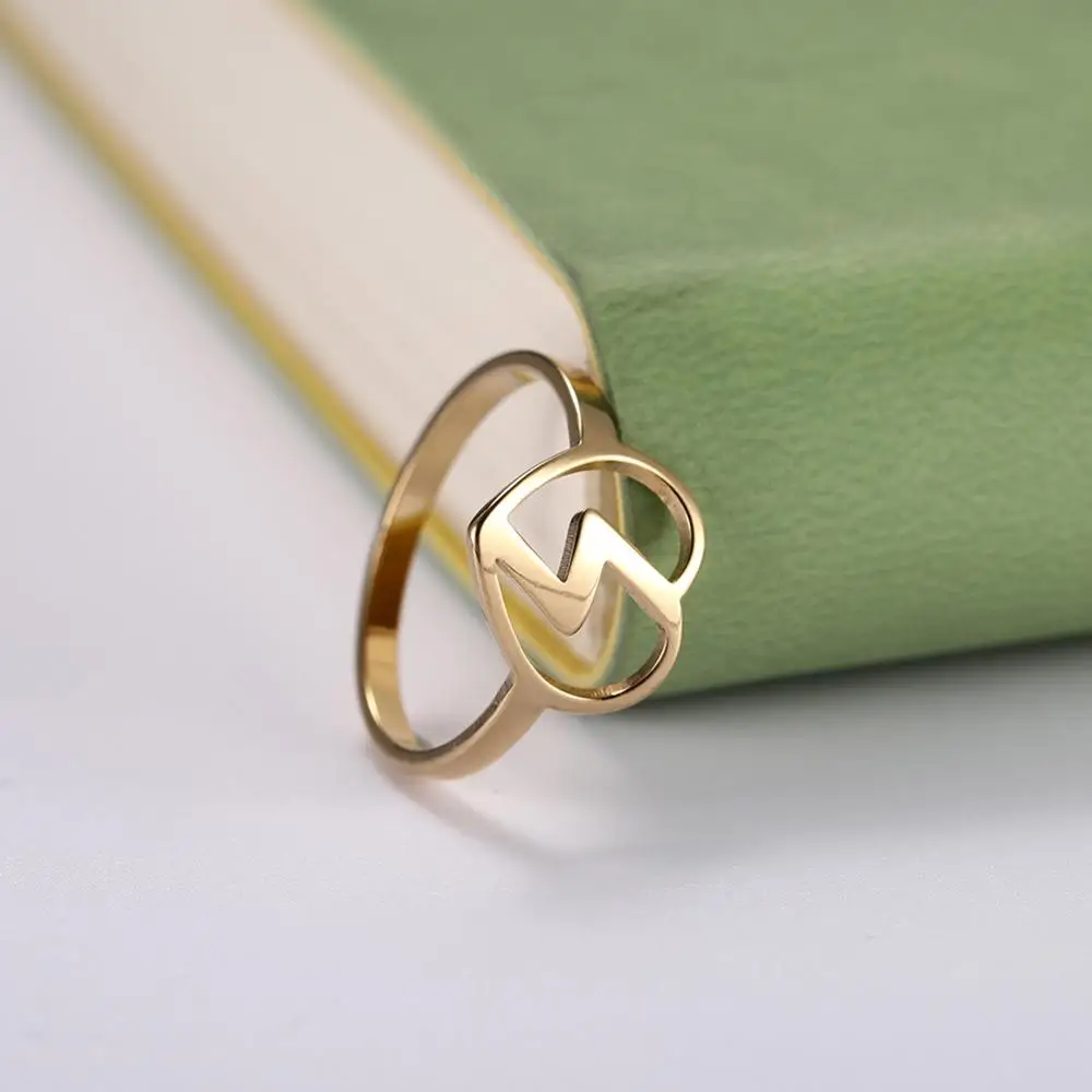 Женское кольцо с буквами Lemegeton серебряное и черное в стиле панк Викинг Норский