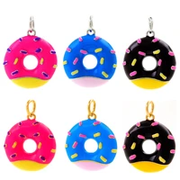 color preserving copper donut pendant pendant bracelet necklace earrings exquisite cute diy accessories