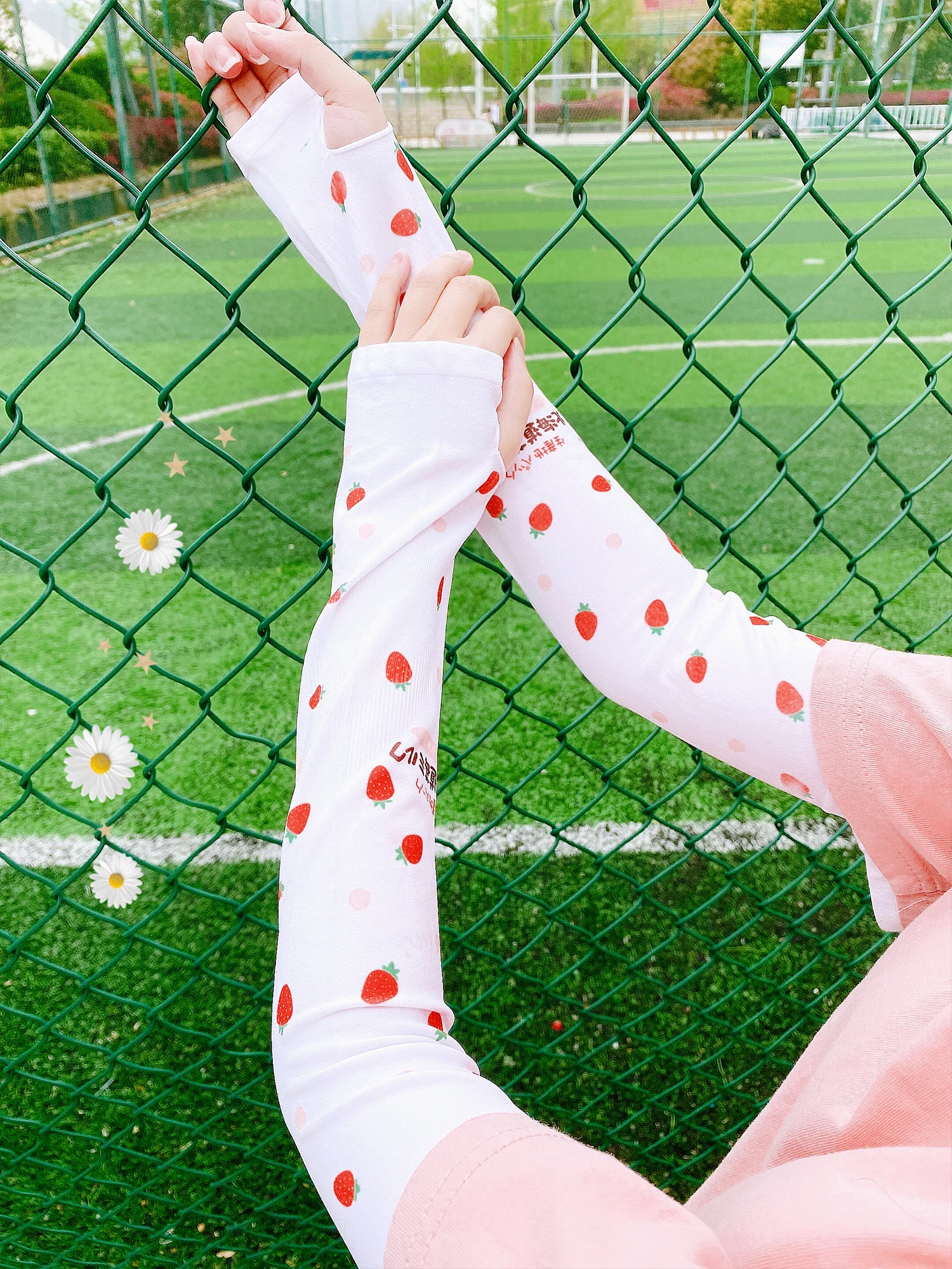 Летние велосипедные солнцезащитные нарукавники из вискозного волокна женские