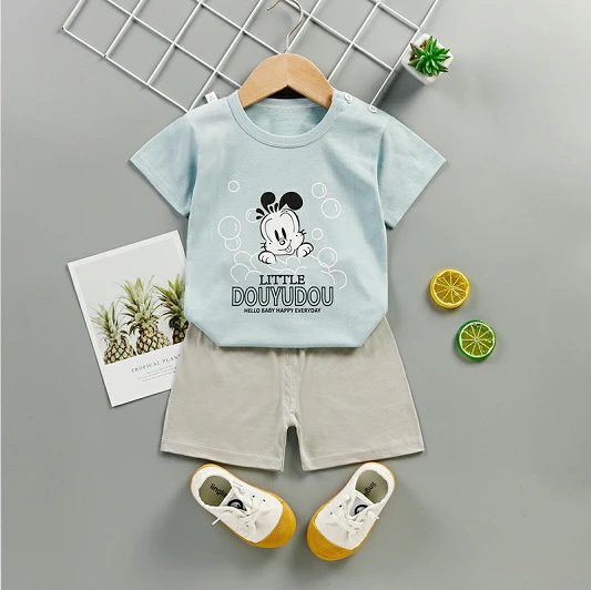 Детский комплект с жирафом модная детская одежда из 2 предметов Повседневный