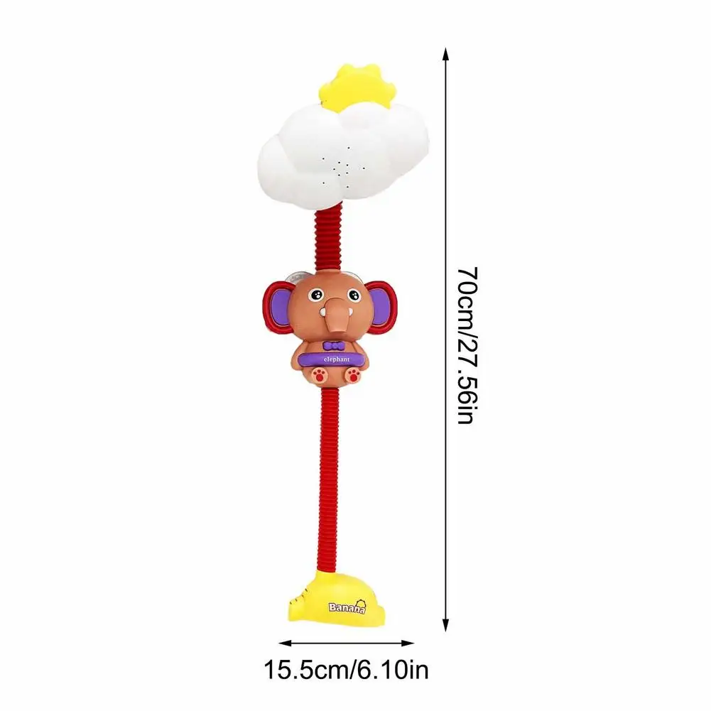 

Electric Elephant Water Spray Bath Toys For Kids Baby Bathroom Bathtub Faucet Shower Toys Strong Suction Cup Children Water Game
