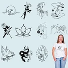 Короткие штрихи, простые узоры, аппликация сделай сам, аксессуары для одежды, аппликация на одежду, нашивки для искусственных наклеек