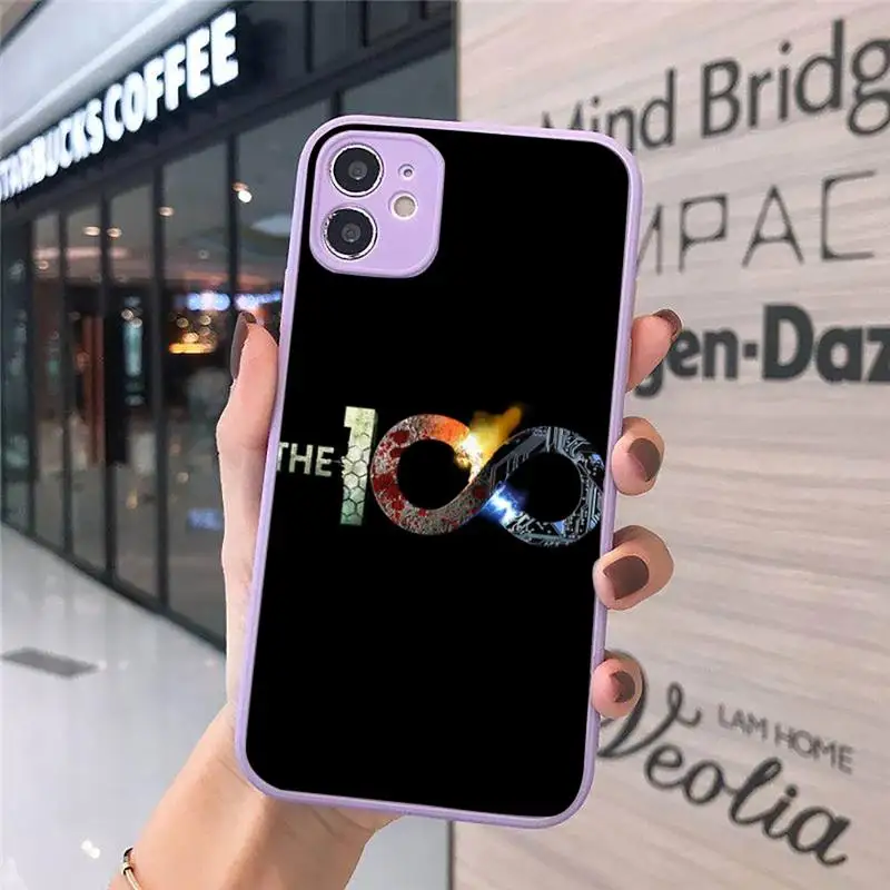 

The 100 Lexa TV Show Phone Case Matte transparent For Purple iPhone 12 Mini 11 Pro XR XS Max 7 8 Plus X Back Cover